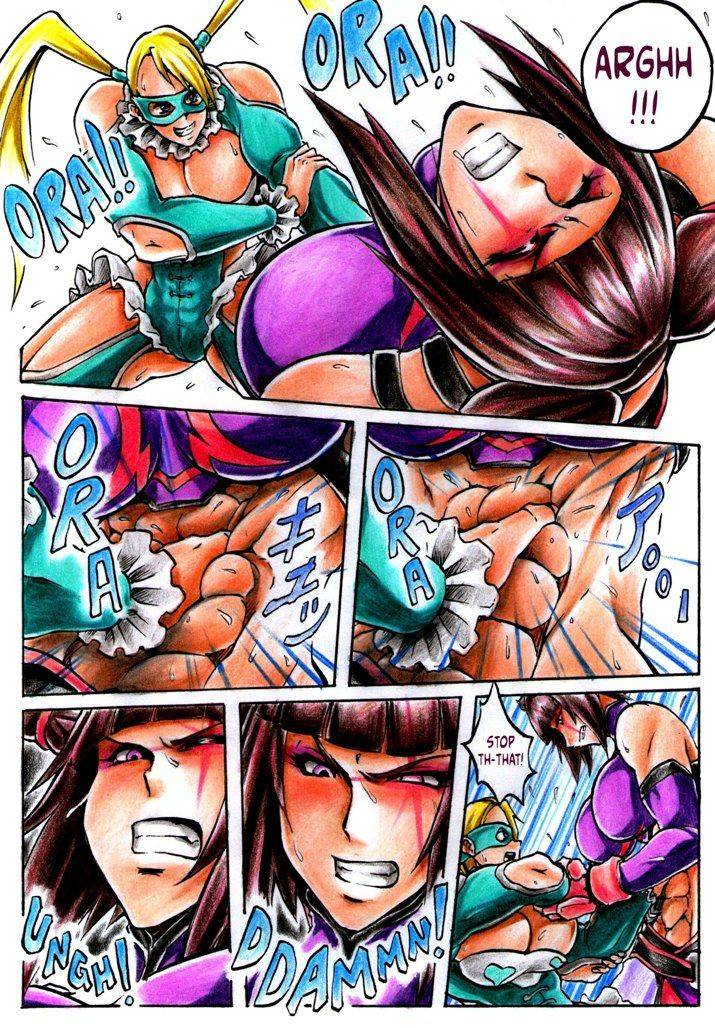Juri Vs Mika Street Fighter by DrZexxck page 2