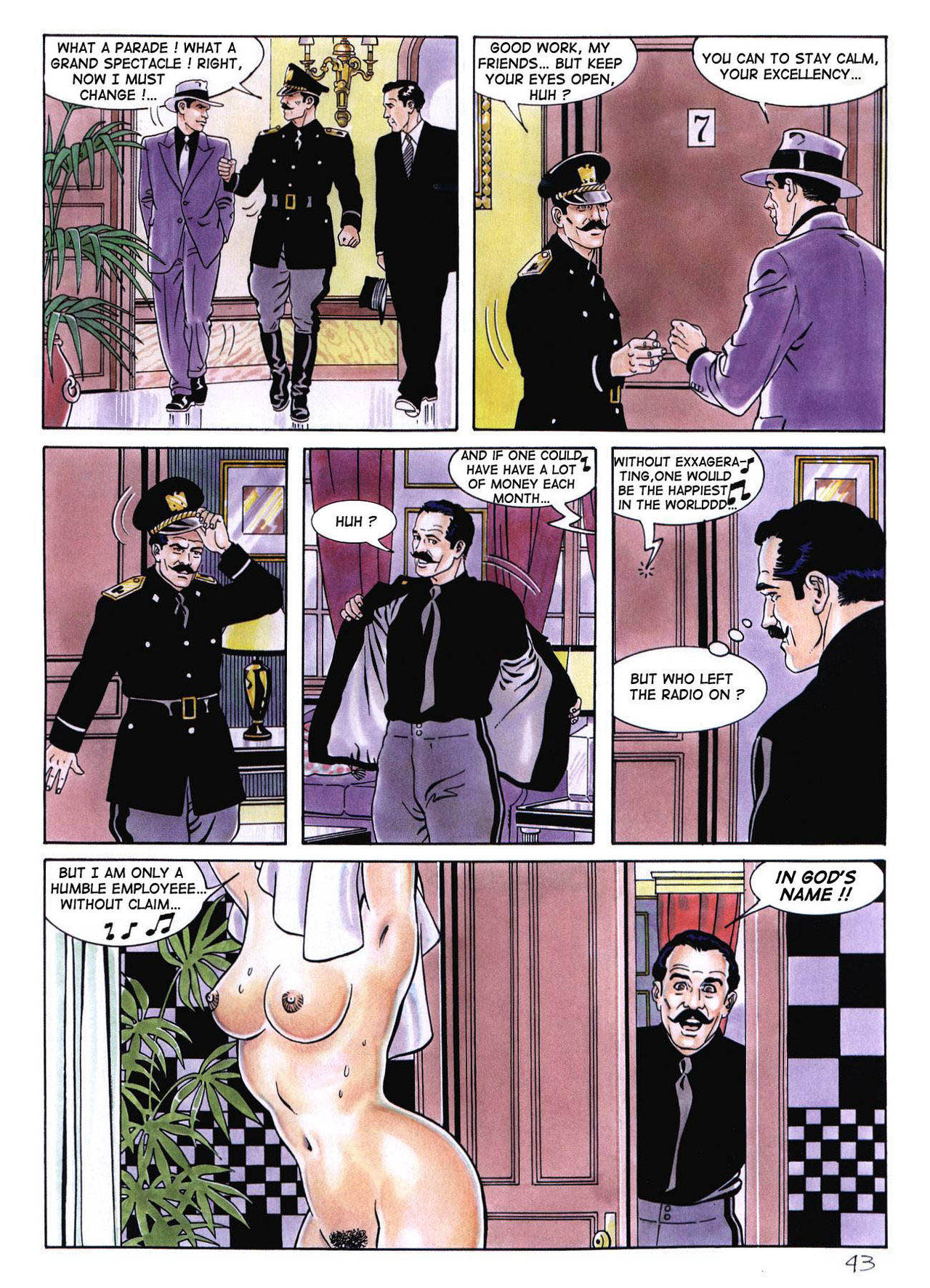 Pension Fiorita Morale Stramaglia (Erotic Comix) page 44