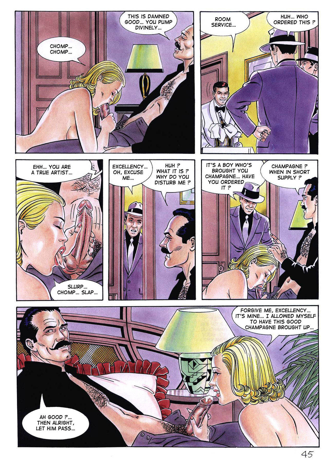 Pension Fiorita Morale Stramaglia (Erotic Comix) page 46