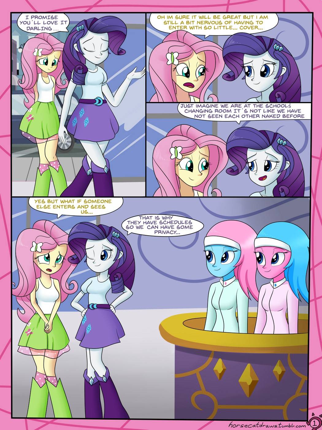 A Very Normal Day At The Spa - Horsecat (My little pony) page 1