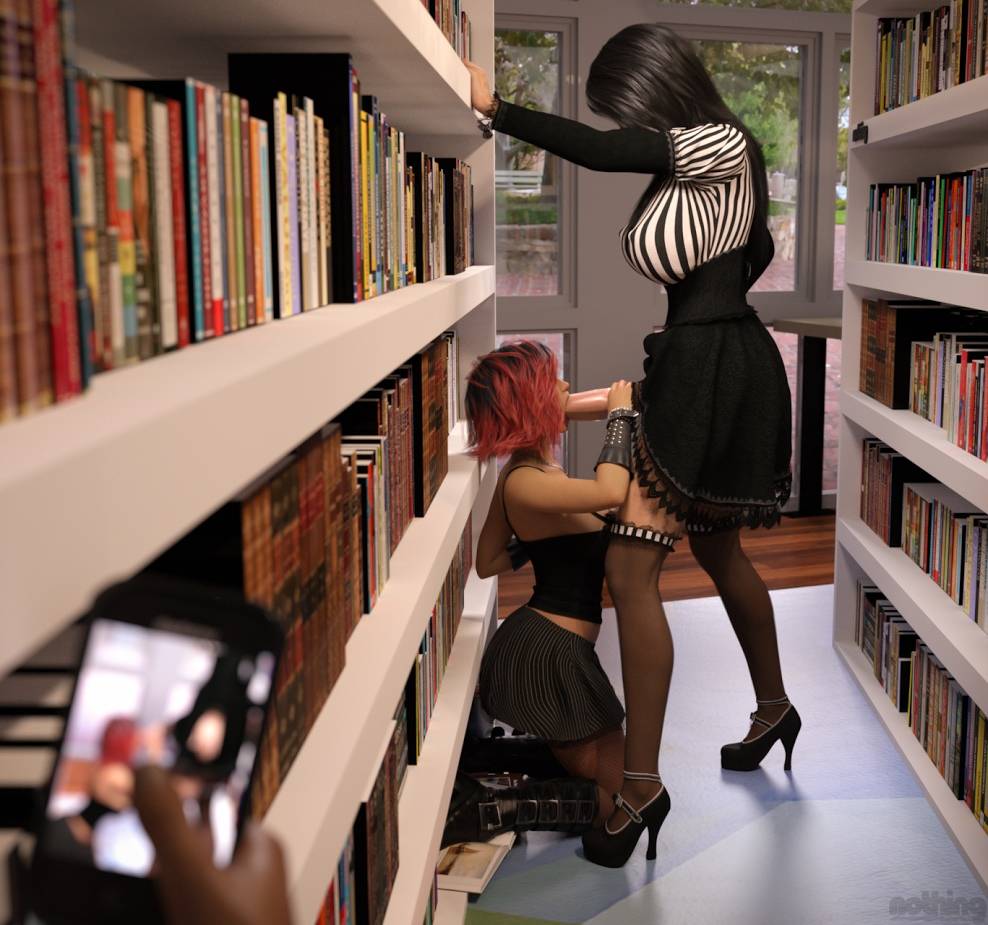 Monster Cock Sucked Off In College Library page 6