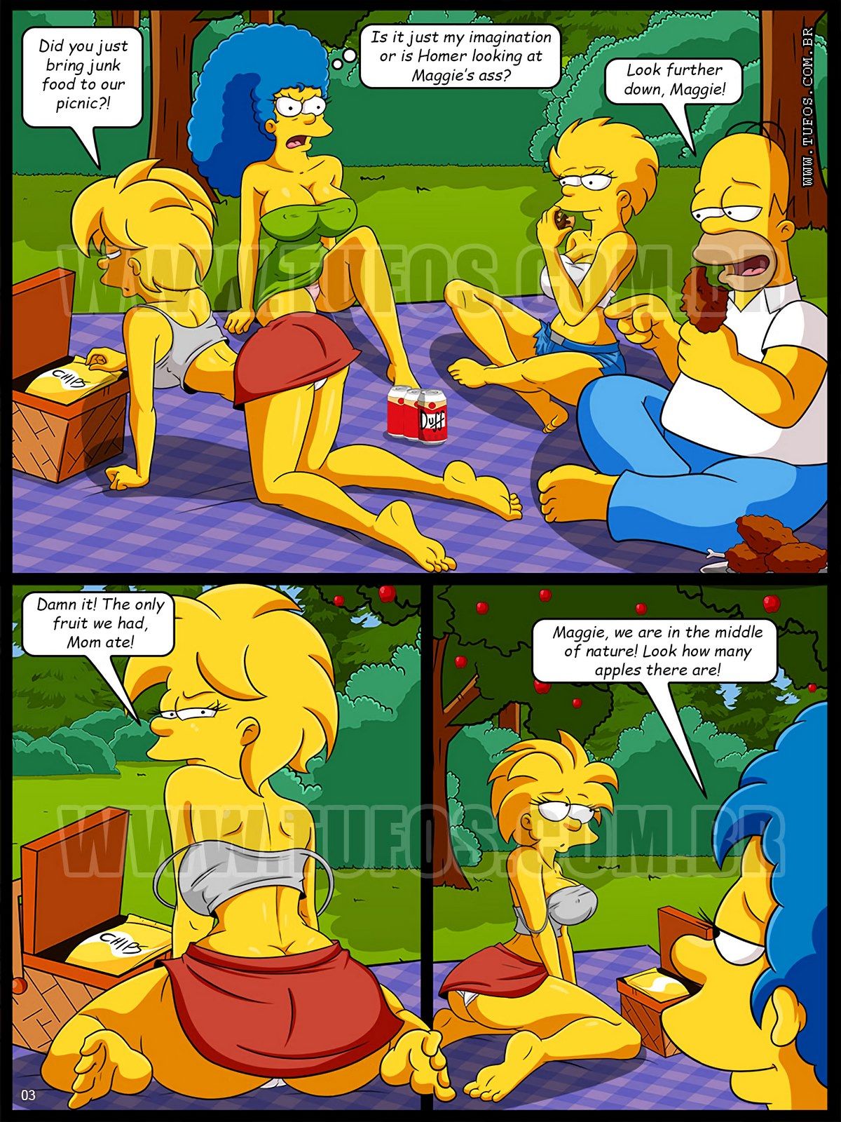 Forbidden Picnic The Simpsons (Tufos) page 3