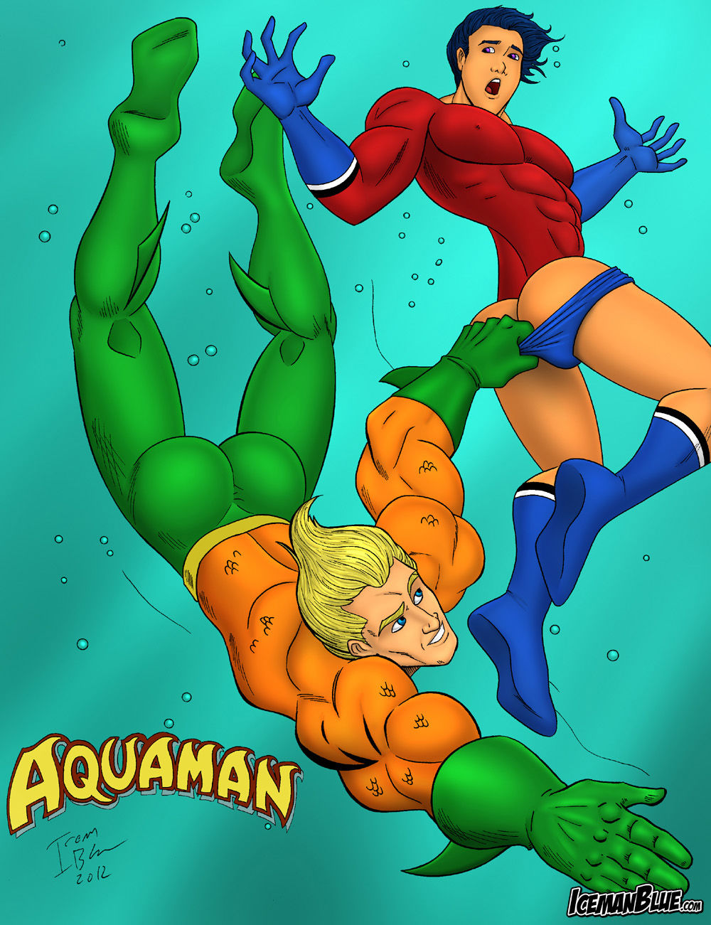 Aquaman Iceman Blue page 1