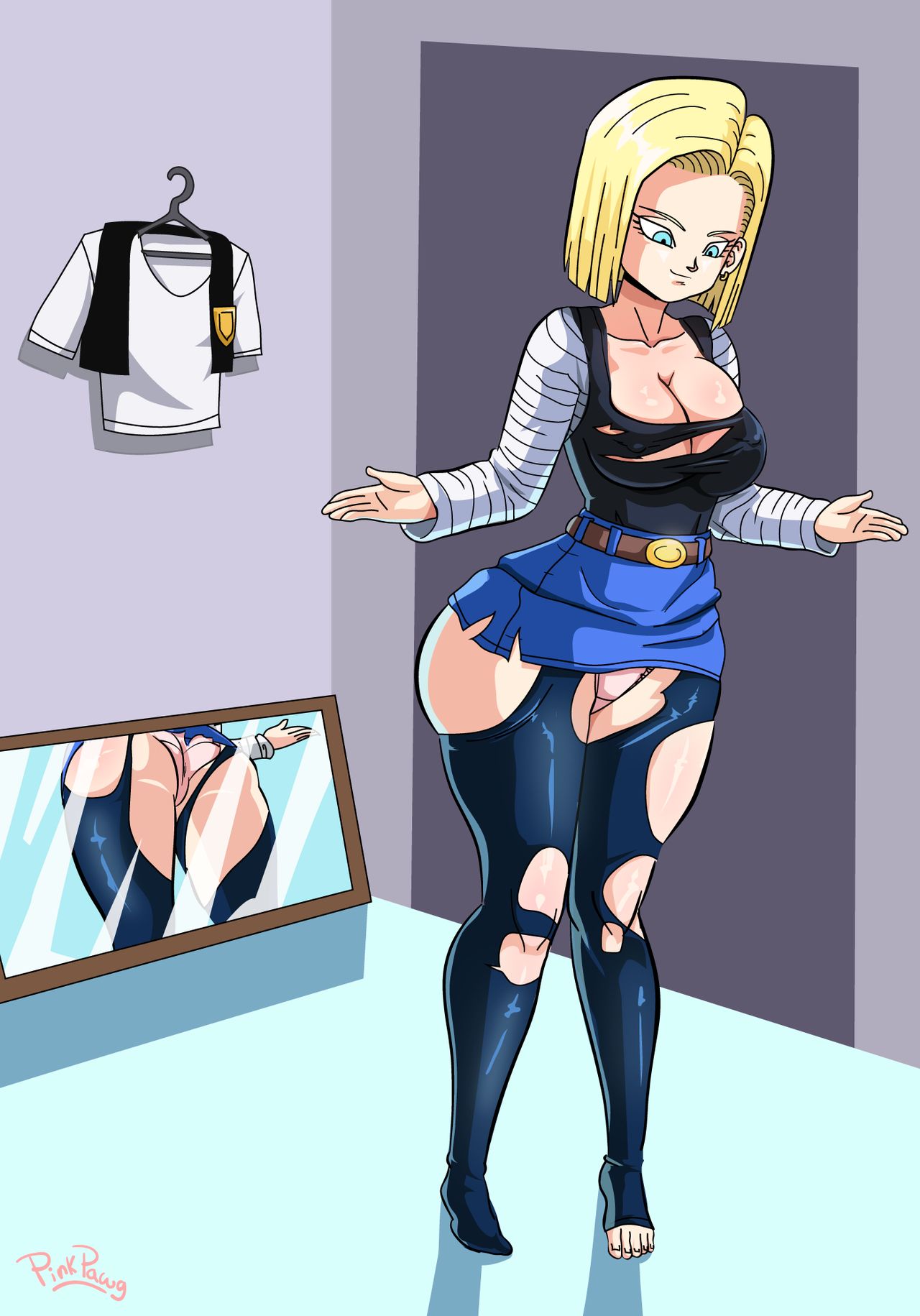 Android 18 meets Krillin (Dragon Ball Z) by Pink Pawg page 2