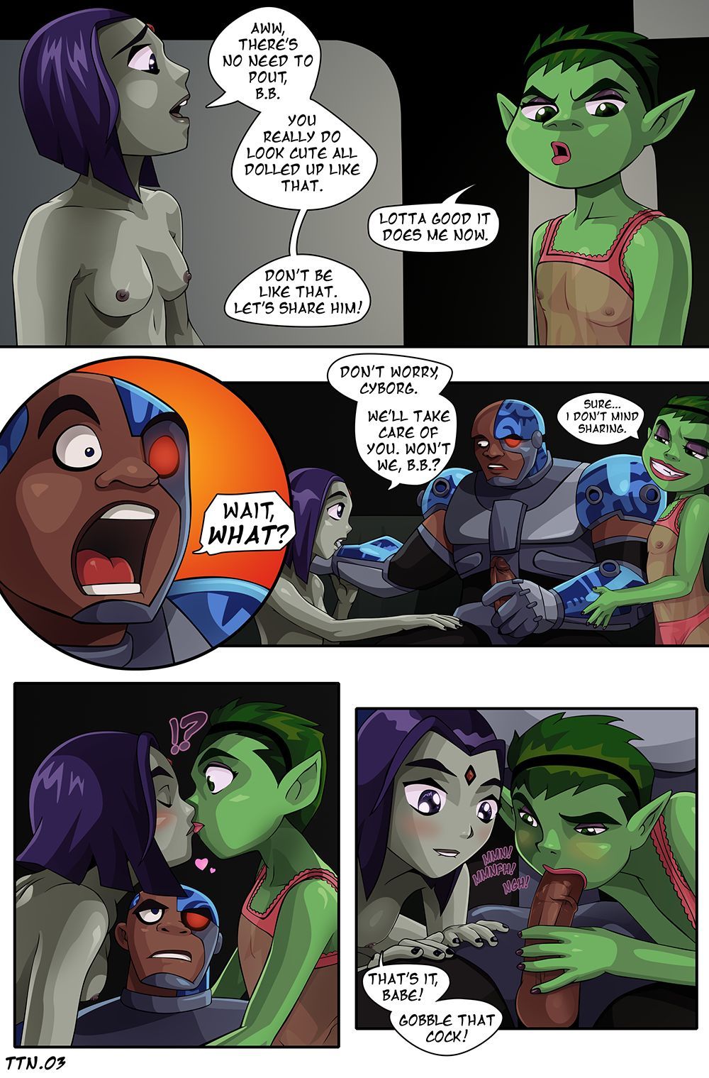 Titans Tower Nights (Teen Titans) by Nearphotison page 3