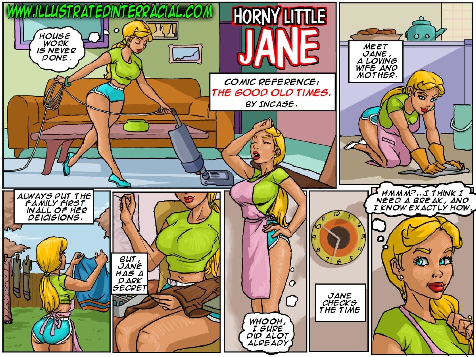 Horny Little Jane - Illustrated Interracial page 1
