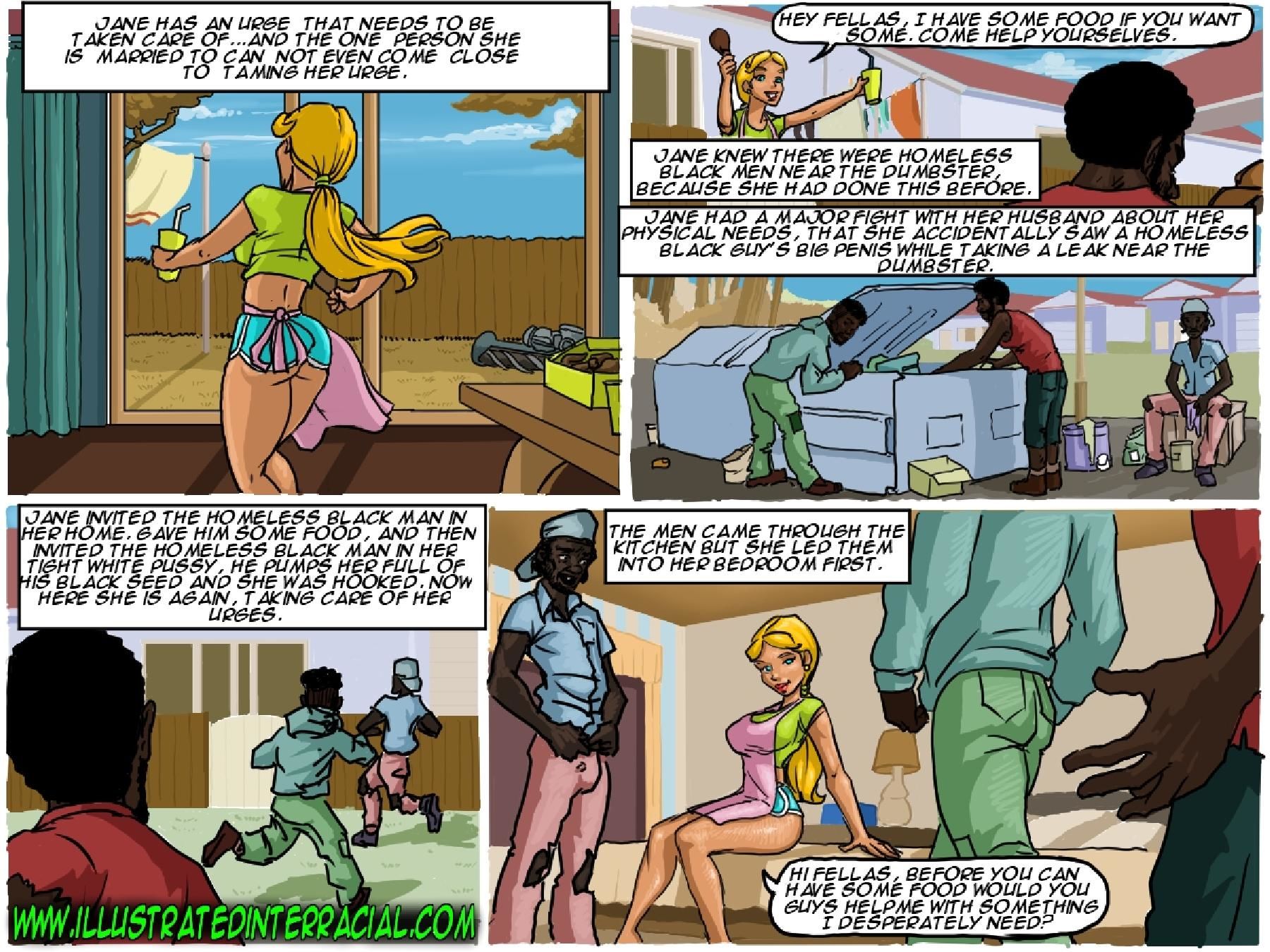 Horny Little Jane - Illustrated Interracial page 2