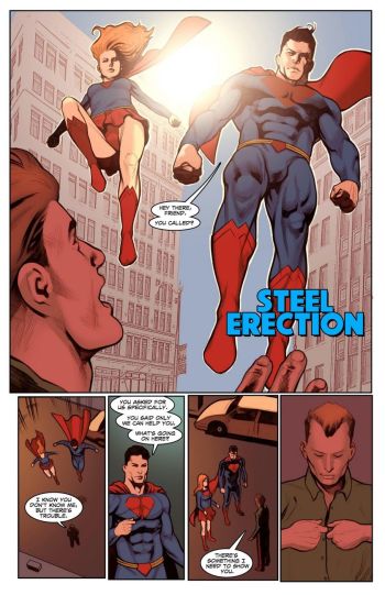 Steel Erection Superman ( DC Universe) cover