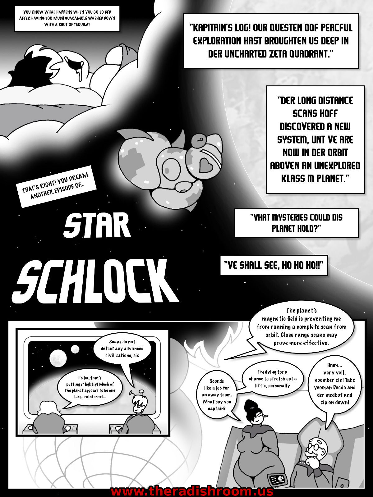 Tales of Schlock 41 - Garden of the Dickweed Rampant404 page 3