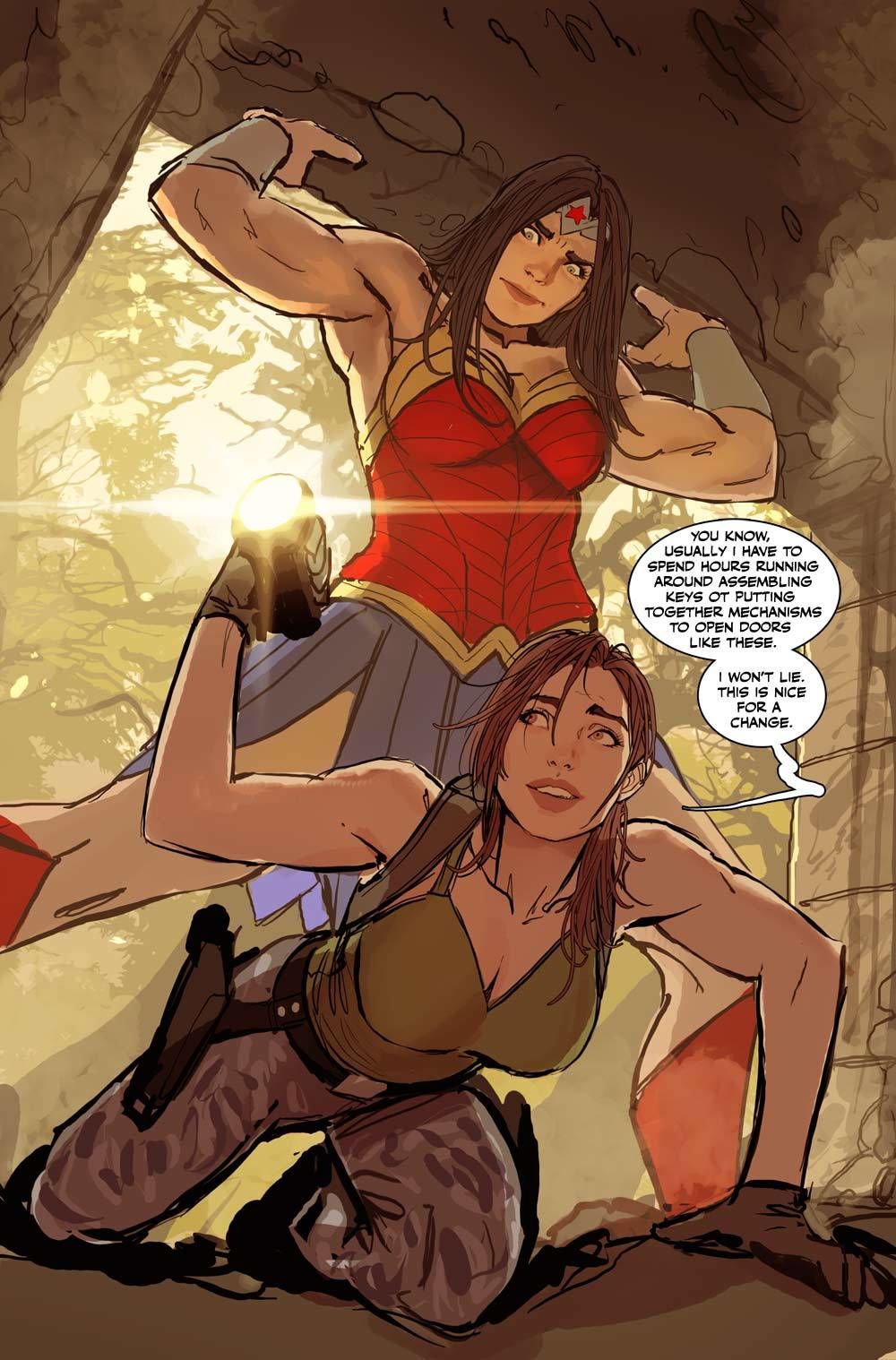 Lara Croft x Wonder Woman (Shiniez) by Stjepan Sejic page 3