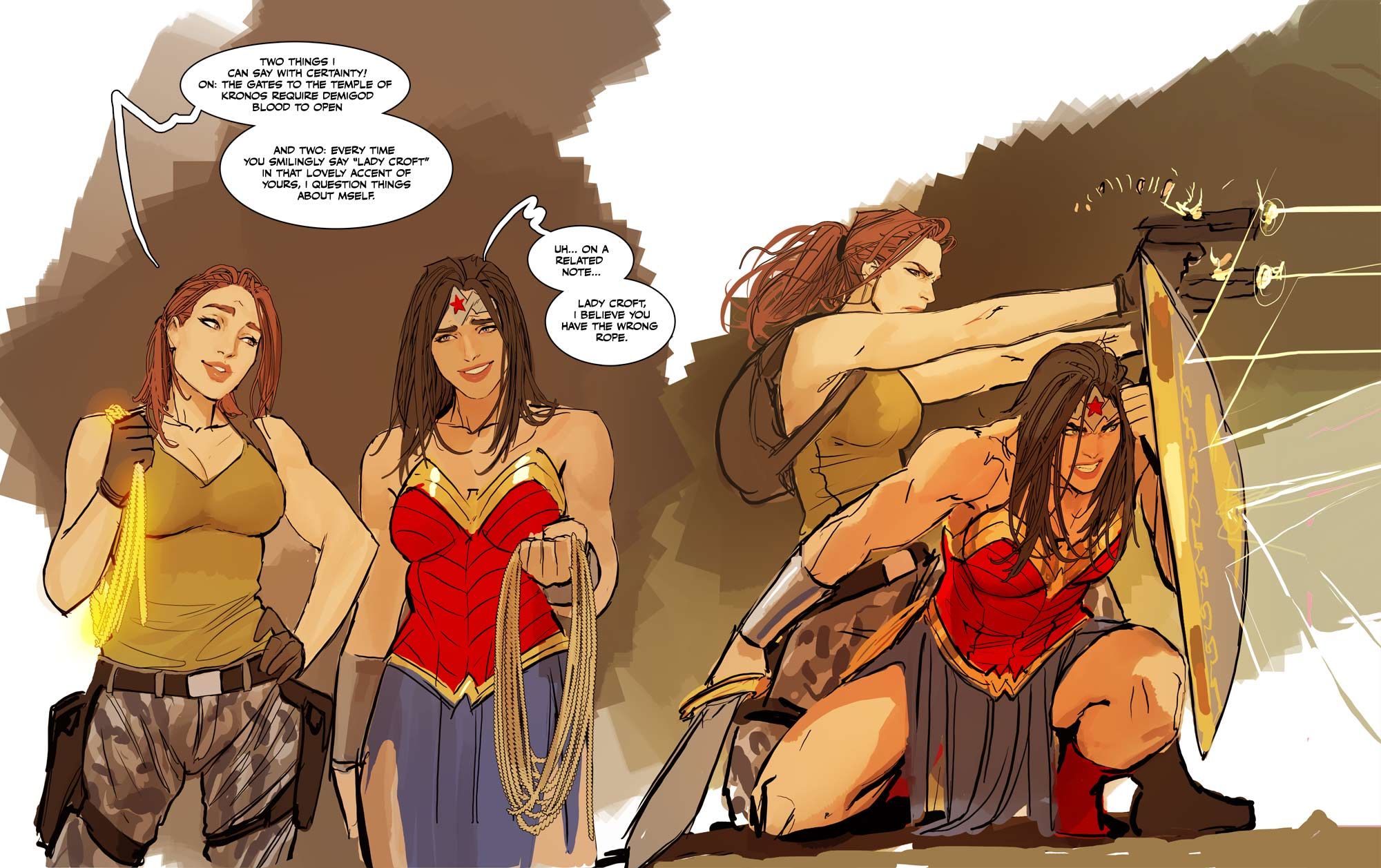 Lara Croft x Wonder Woman (Shiniez) by Stjepan Sejic page 4