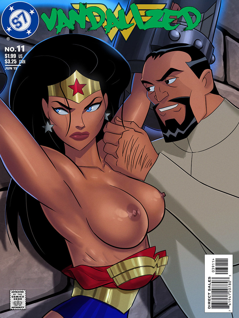 Vandalized Justice League (Wonder Woman) page 1