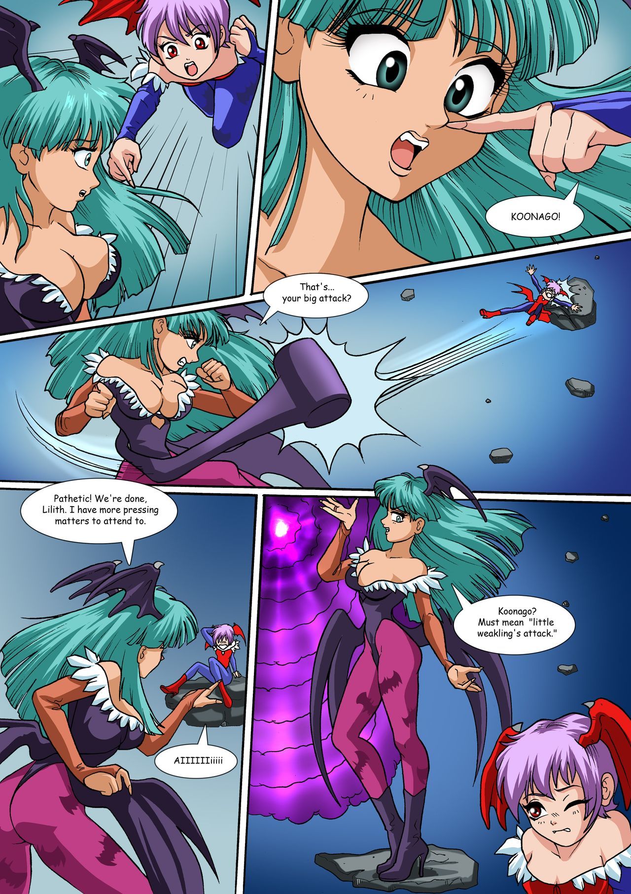 The Shrinking Succubus (Darkstalkers) by Palcomix page 3