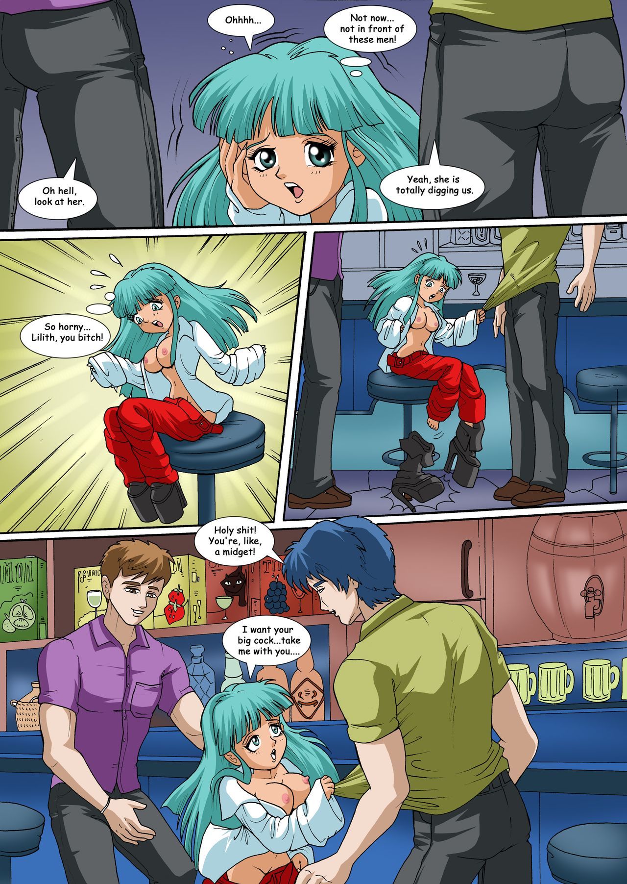 The Shrinking Succubus (Darkstalkers) by Palcomix page 9