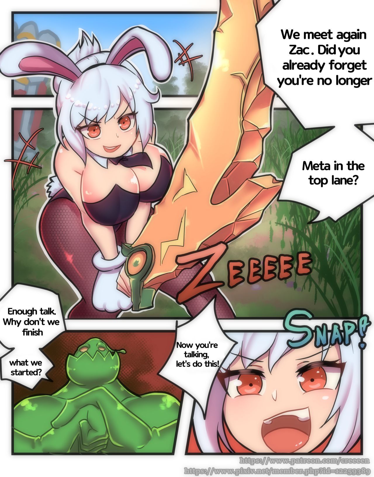 Rabbit Jelly League of Legends (Riven, Zac) page 2