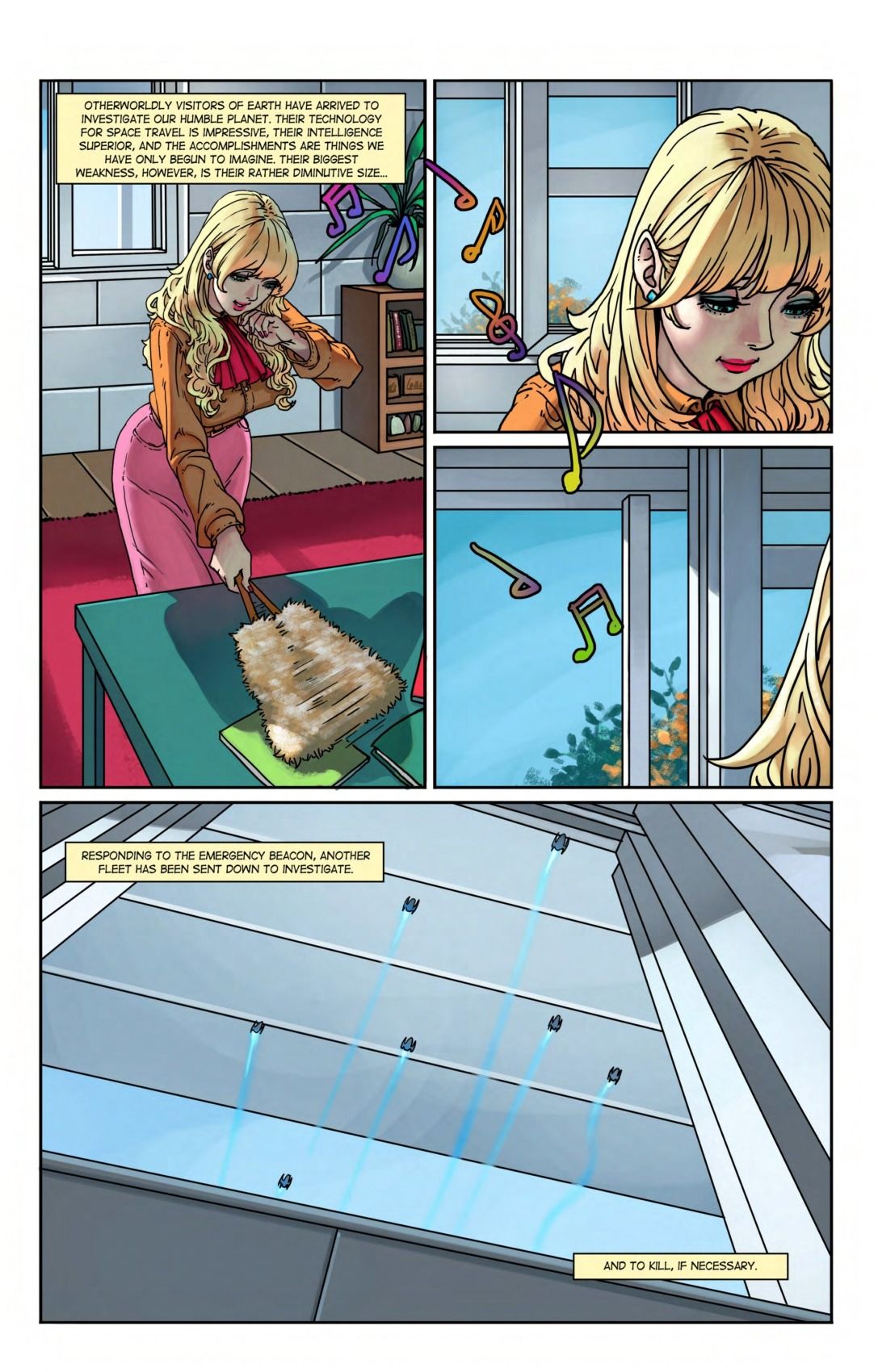 From The Stars Issue 3 Giantess Fan page 3