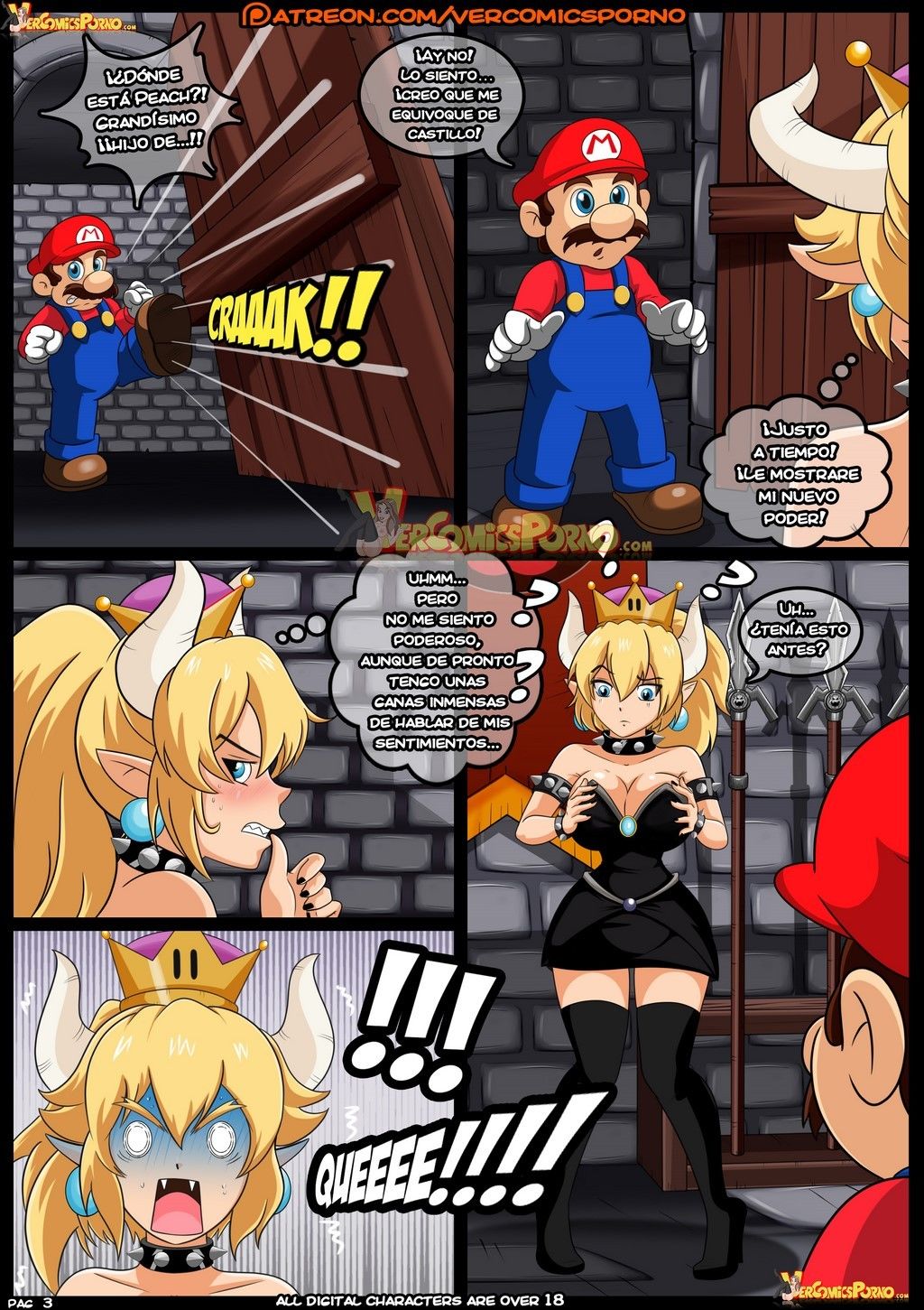 Bowsette Rescate Super Mario ( Princess Peach) page 4