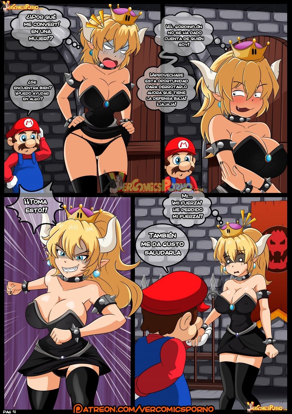Bowsette Rescate Super Mario ( Princess Peach) page 5