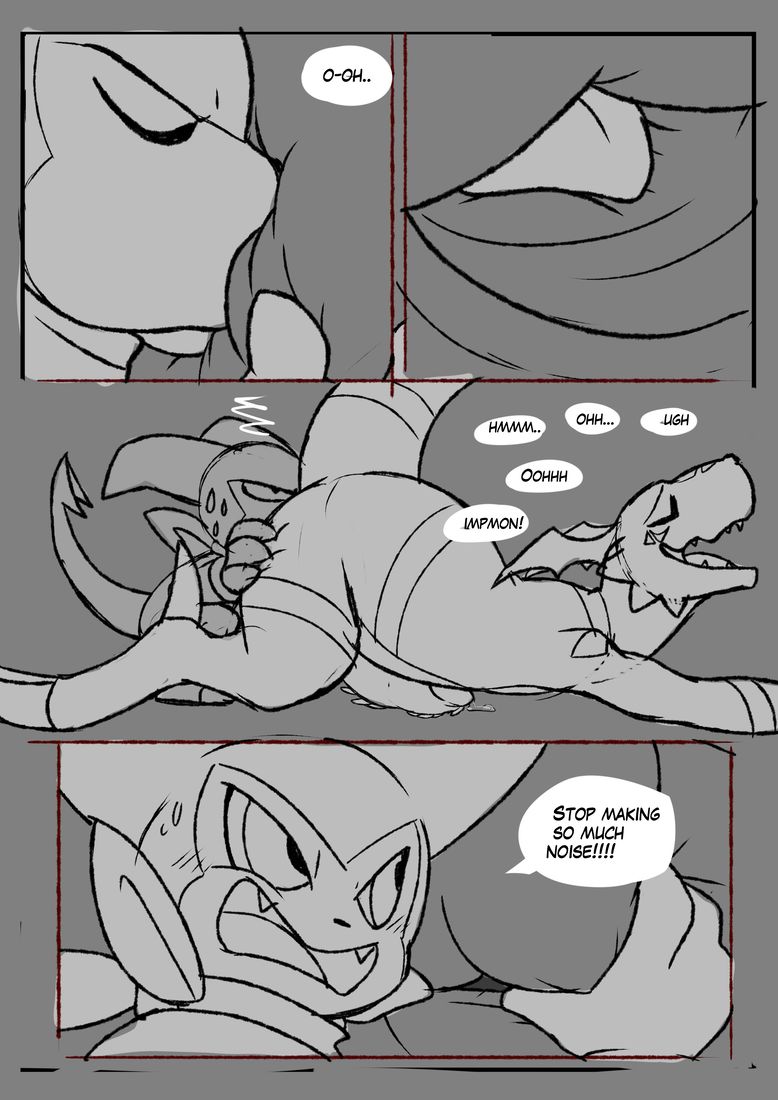 An inexperienced Guilmon by blitzdrachin page 14