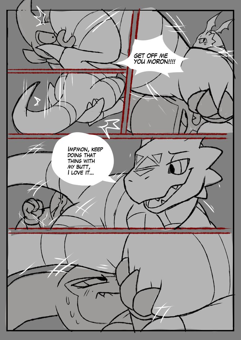 An inexperienced Guilmon by blitzdrachin page 16