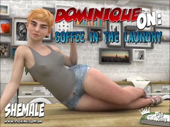 Dominique on Coffee in the Laundry PigKing cover
