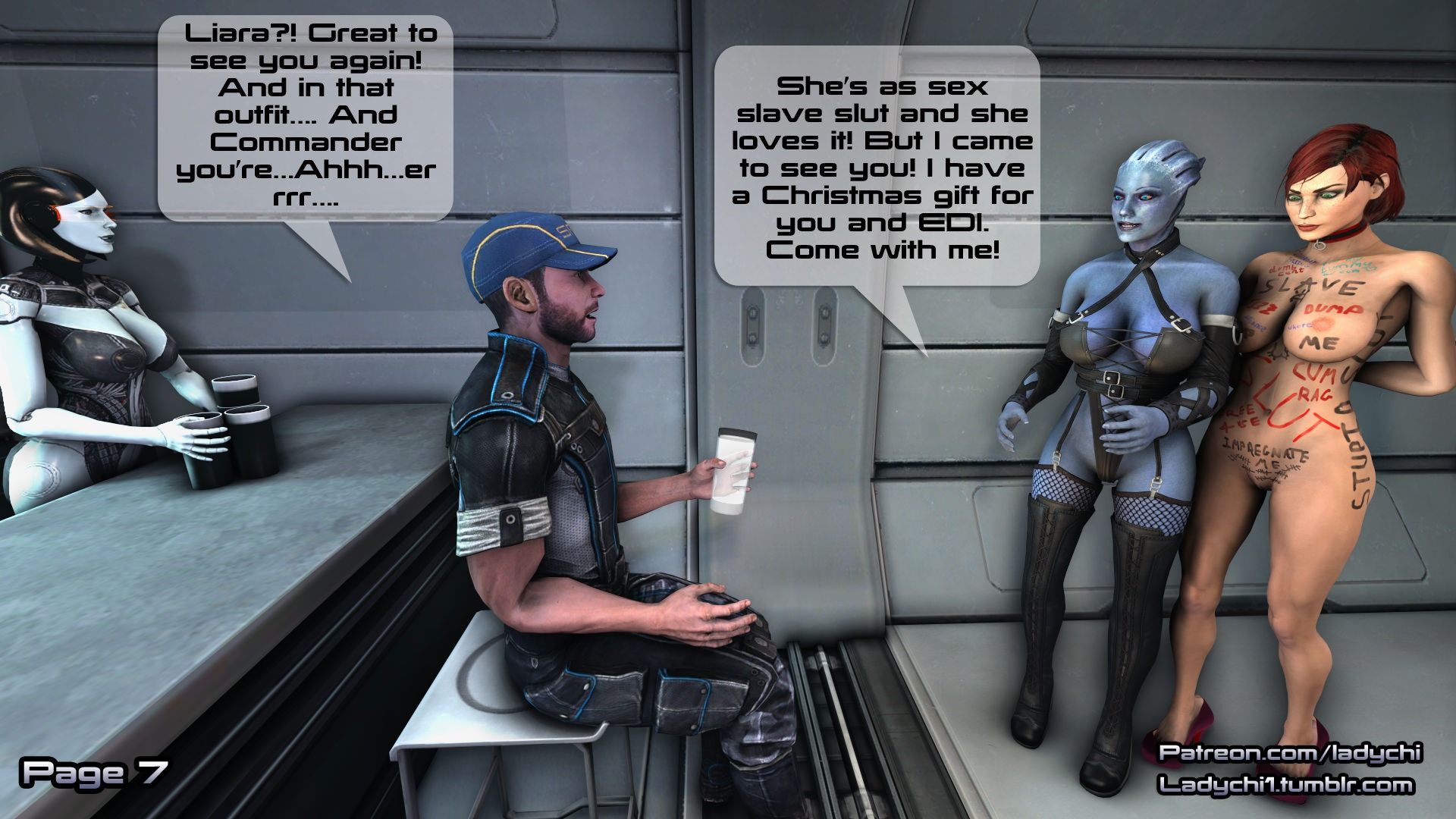 Liara X-Mass Gifts! Ladychi (Mass Effect) page 12