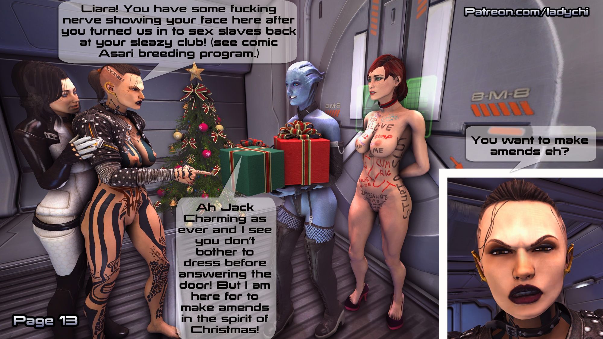 Liara X-Mass Gifts! Ladychi (Mass Effect) page 23