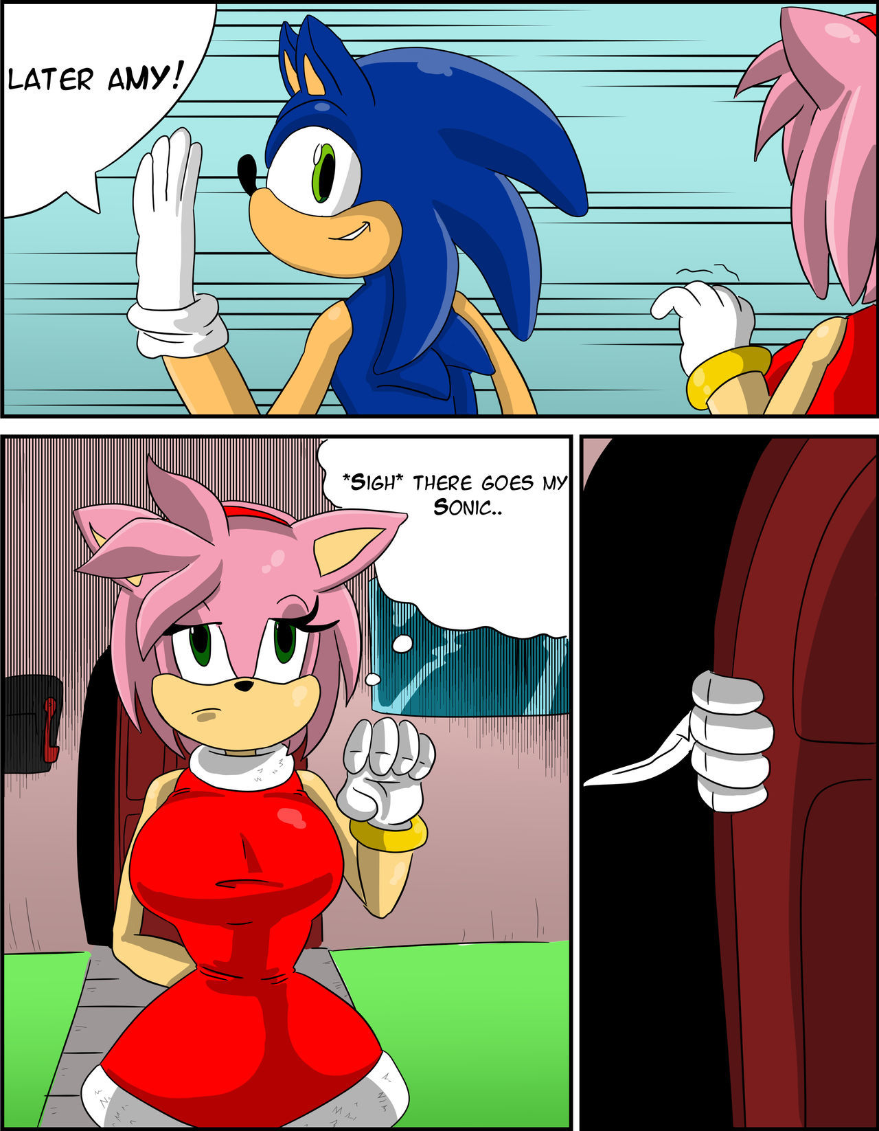 Amys Peril Sonic The Hedgehog by Loonyjams page 1