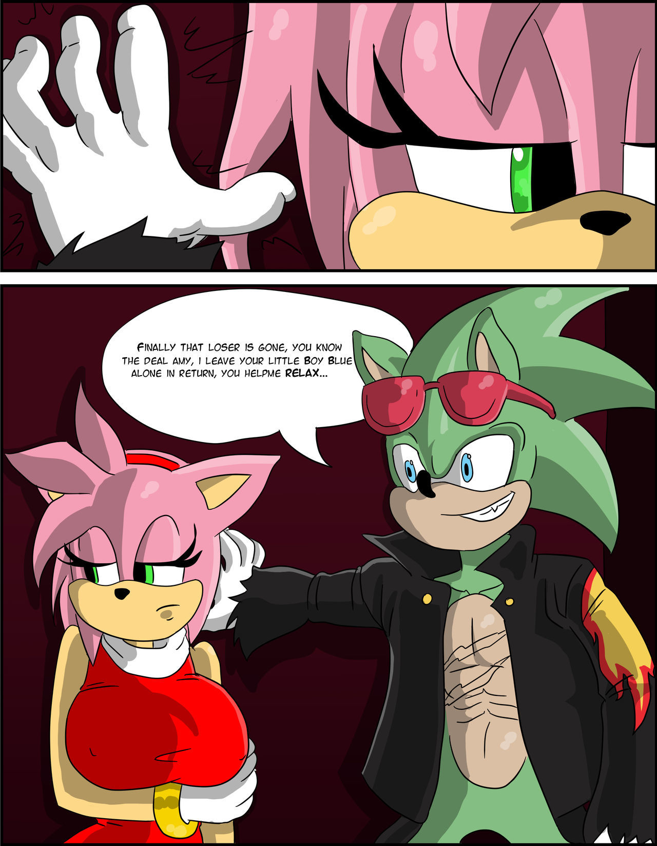 Amys Peril Sonic The Hedgehog by Loonyjams page 2