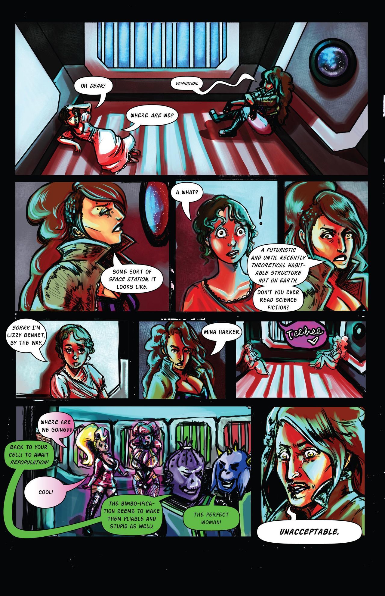 Bimbos in Space Titillation Initiation by Trampy-Hime page 4