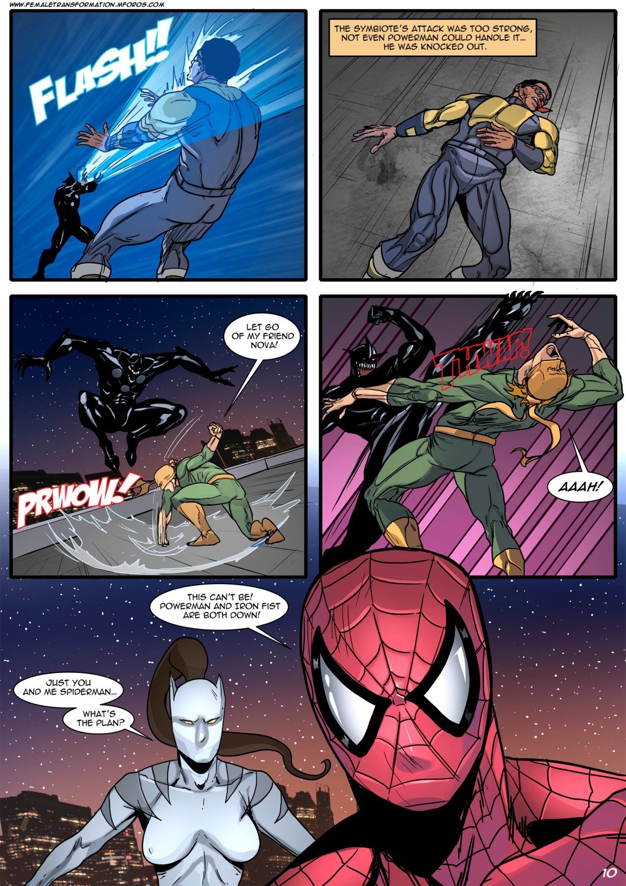 Ultimate Symbiote Venom & Spiderman (Locofuria) page 13
