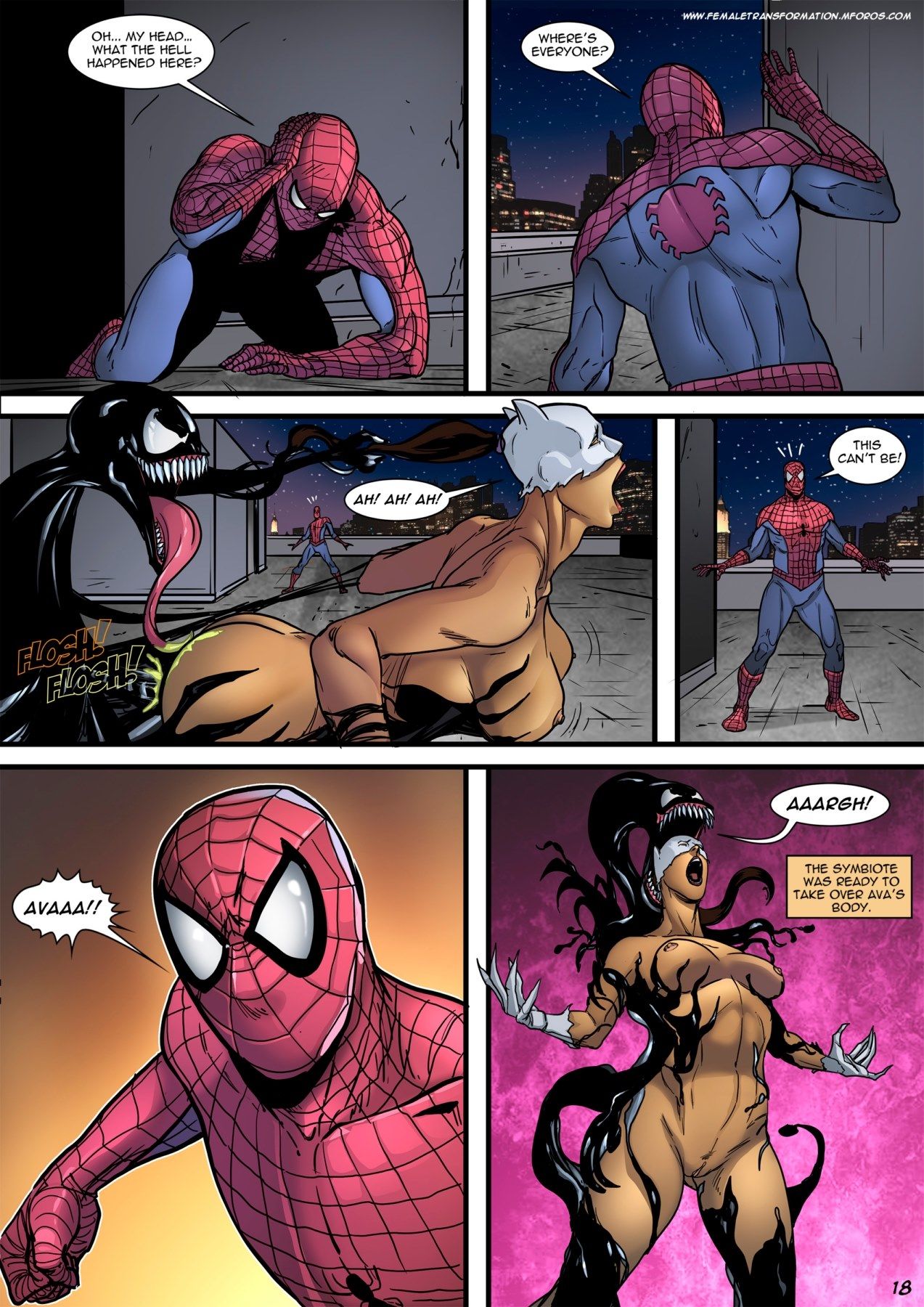 Ultimate Symbiote Venom & Spiderman (Locofuria) page 21
