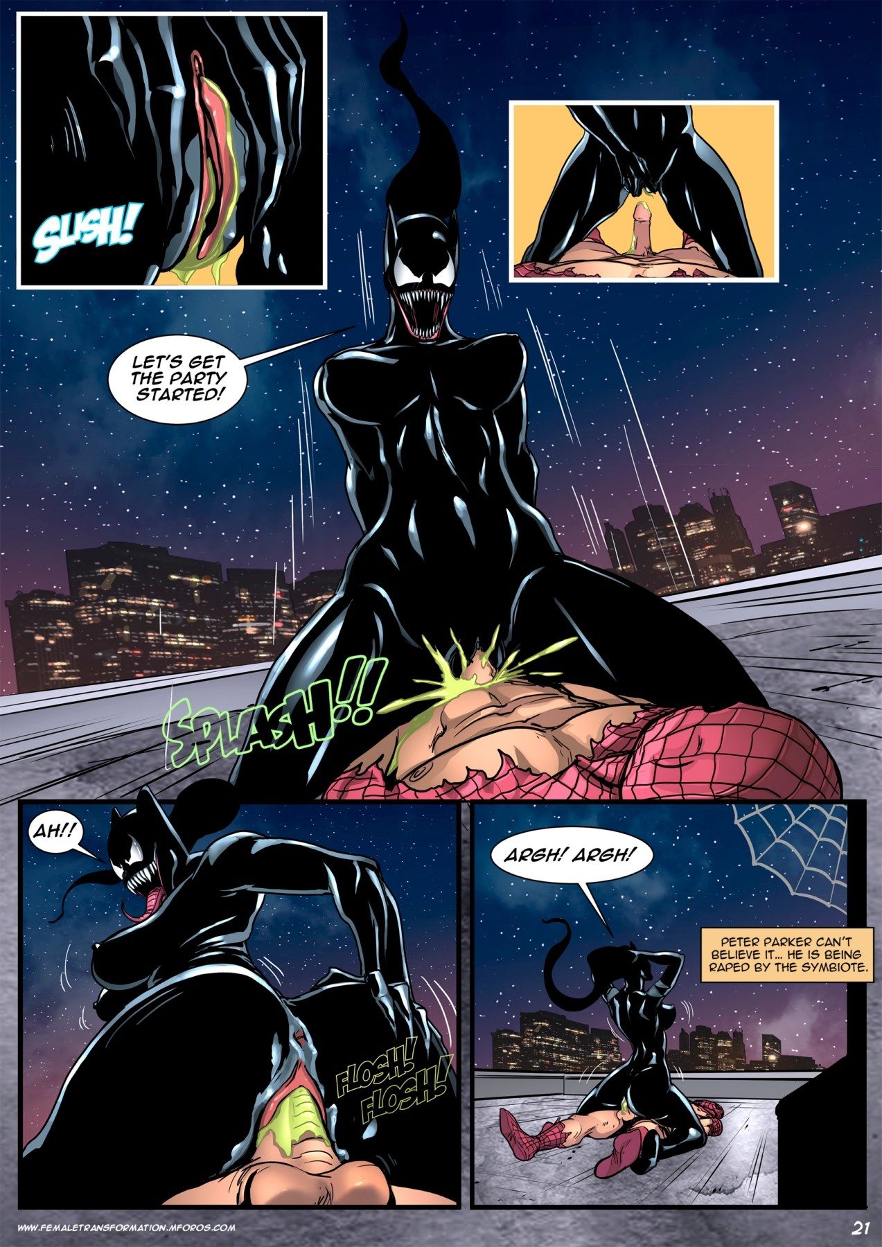 Ultimate Symbiote Venom & Spiderman (Locofuria) page 24