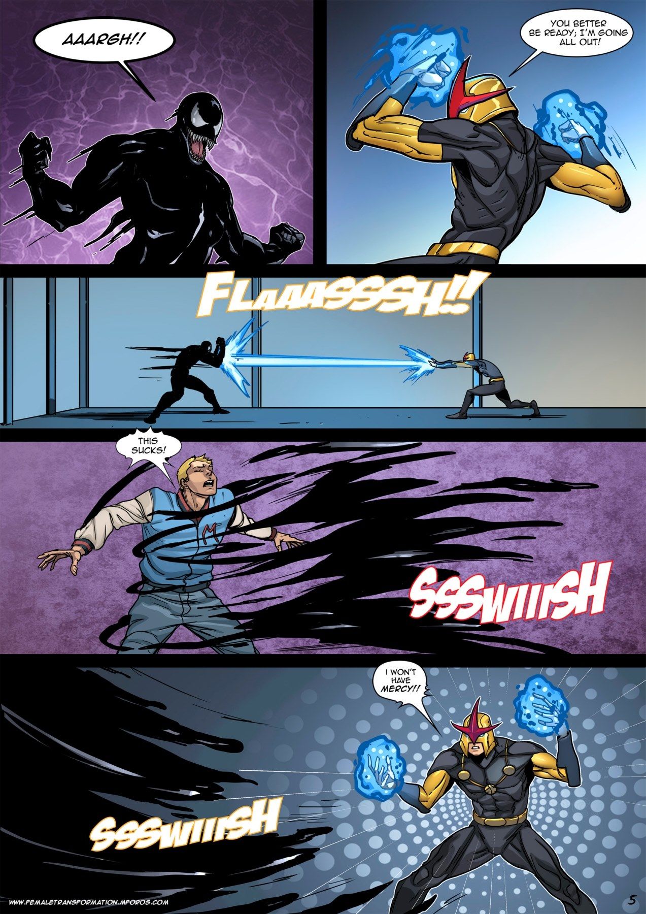 Ultimate Symbiote Venom & Spiderman (Locofuria) page 8