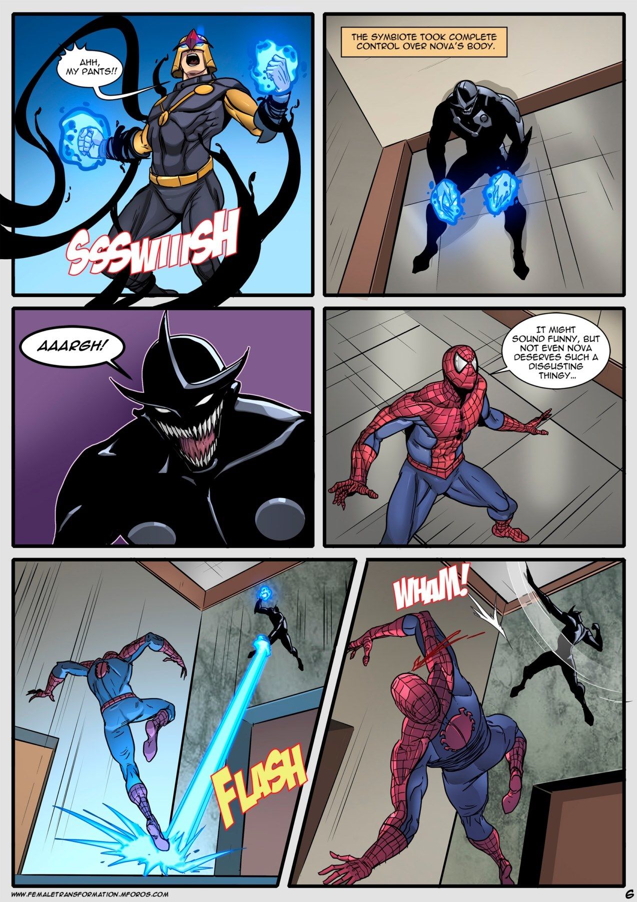 Ultimate Symbiote Venom & Spiderman (Locofuria) page 9