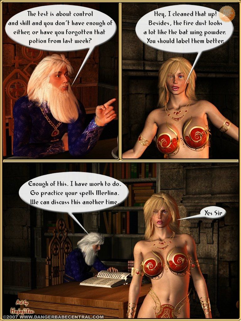 Merlina Mistress of Magic (Dangerbabecentral) page 3