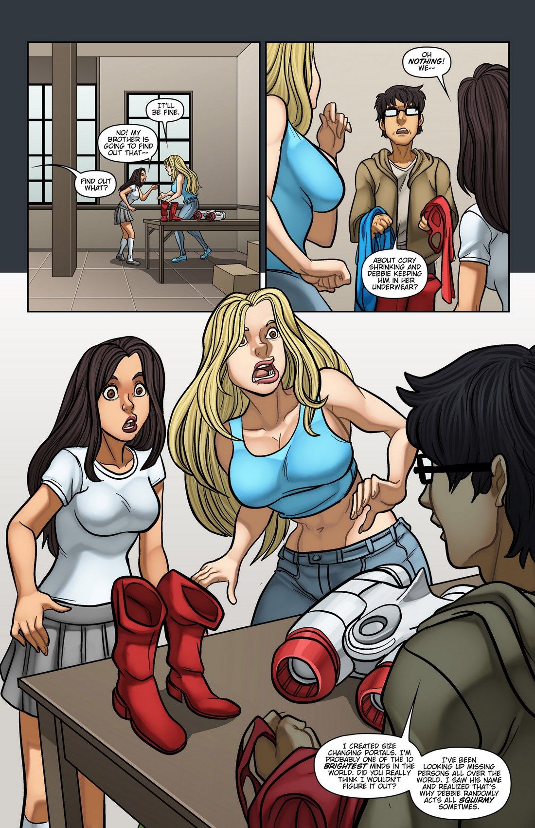 Portals Issue 6 Size Fight (GiantessFan) page 3