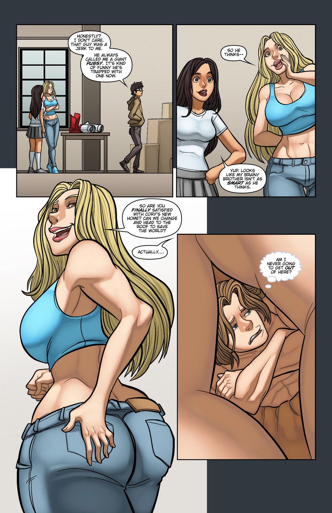 Portals Issue 6 Size Fight (GiantessFan) page 4