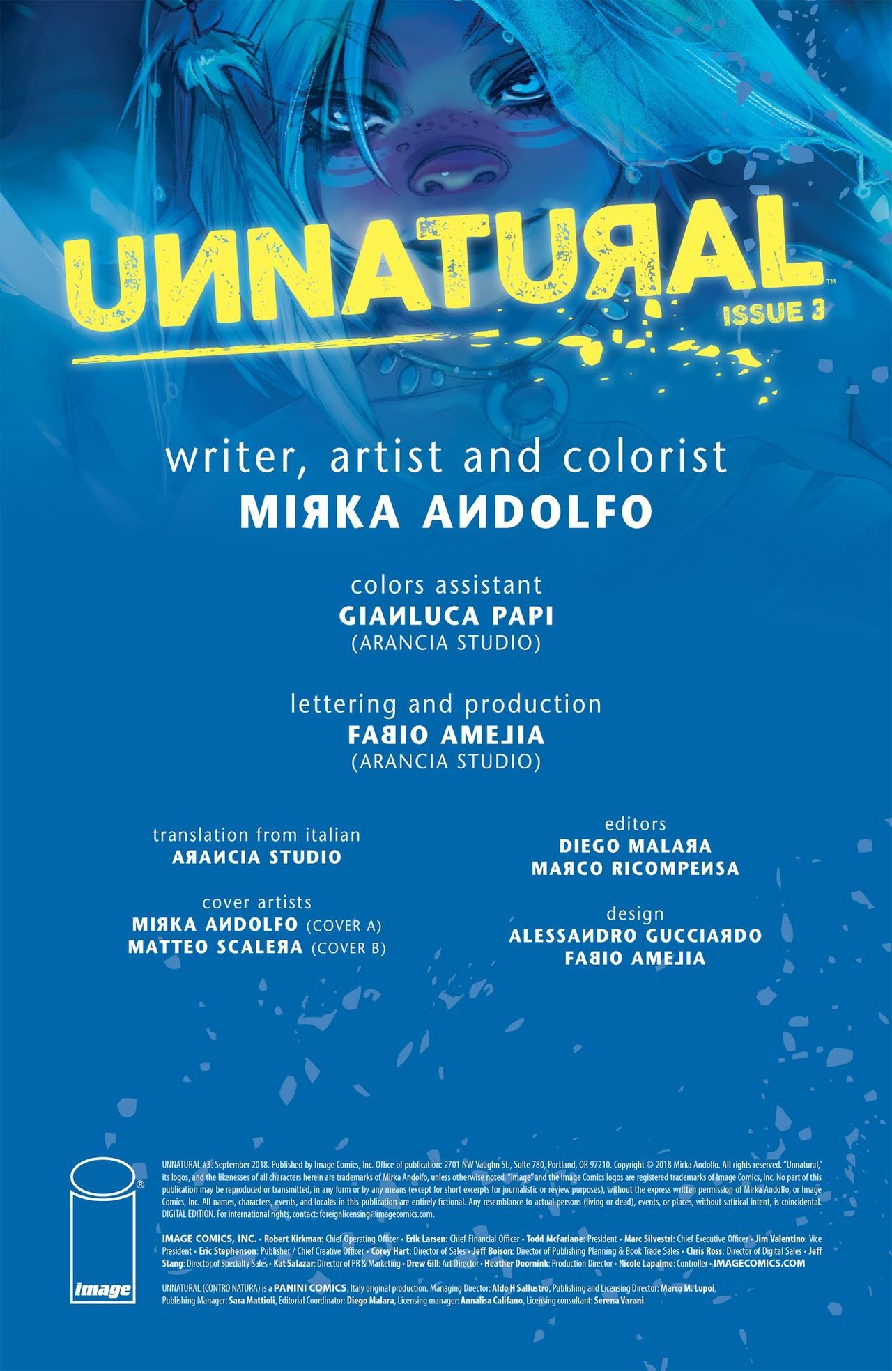 Unnatural Issue 3 Mirka Andolfo page 2