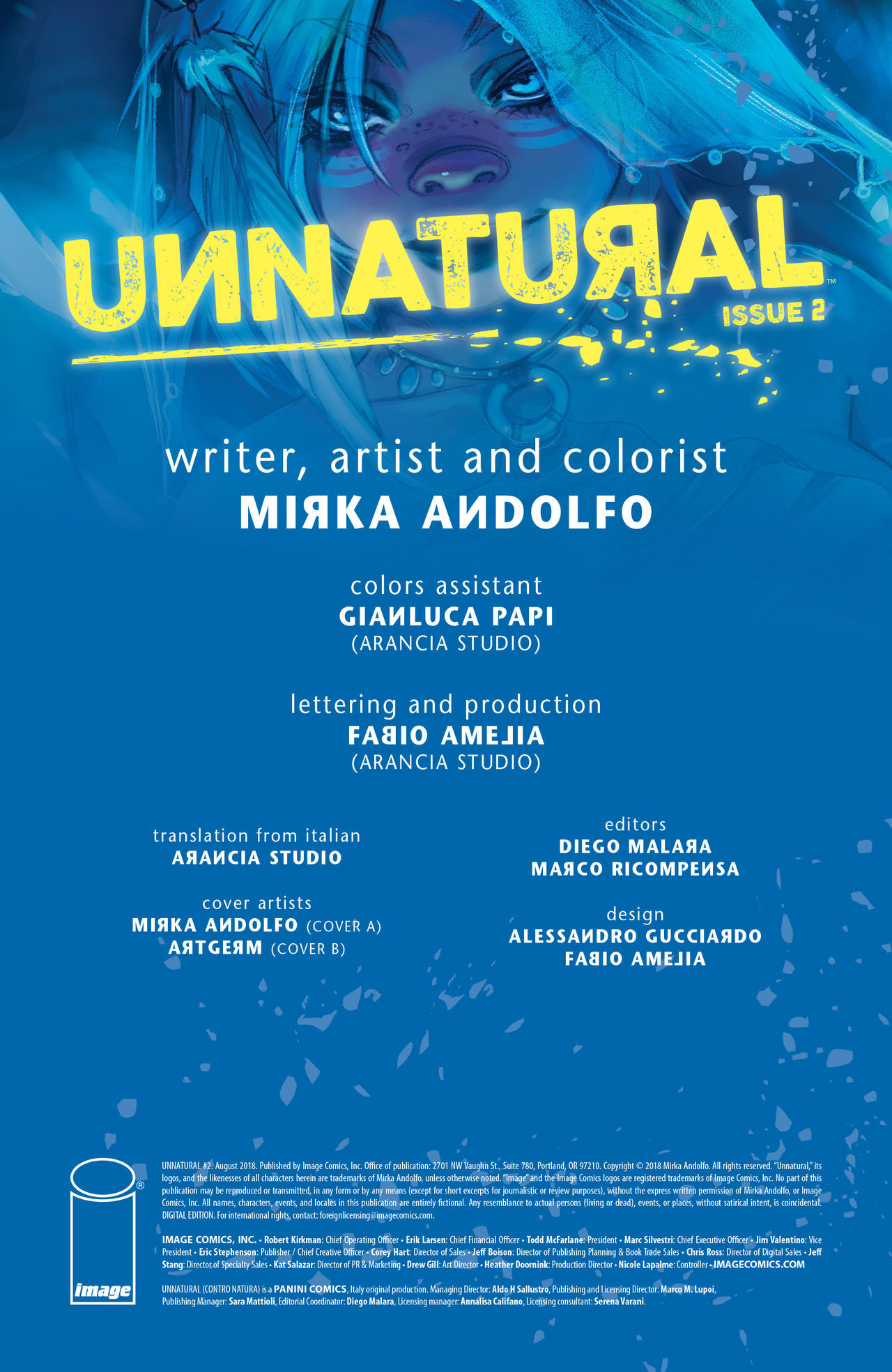 Unnatural Issue 2 by Mirka Andolfo page 2