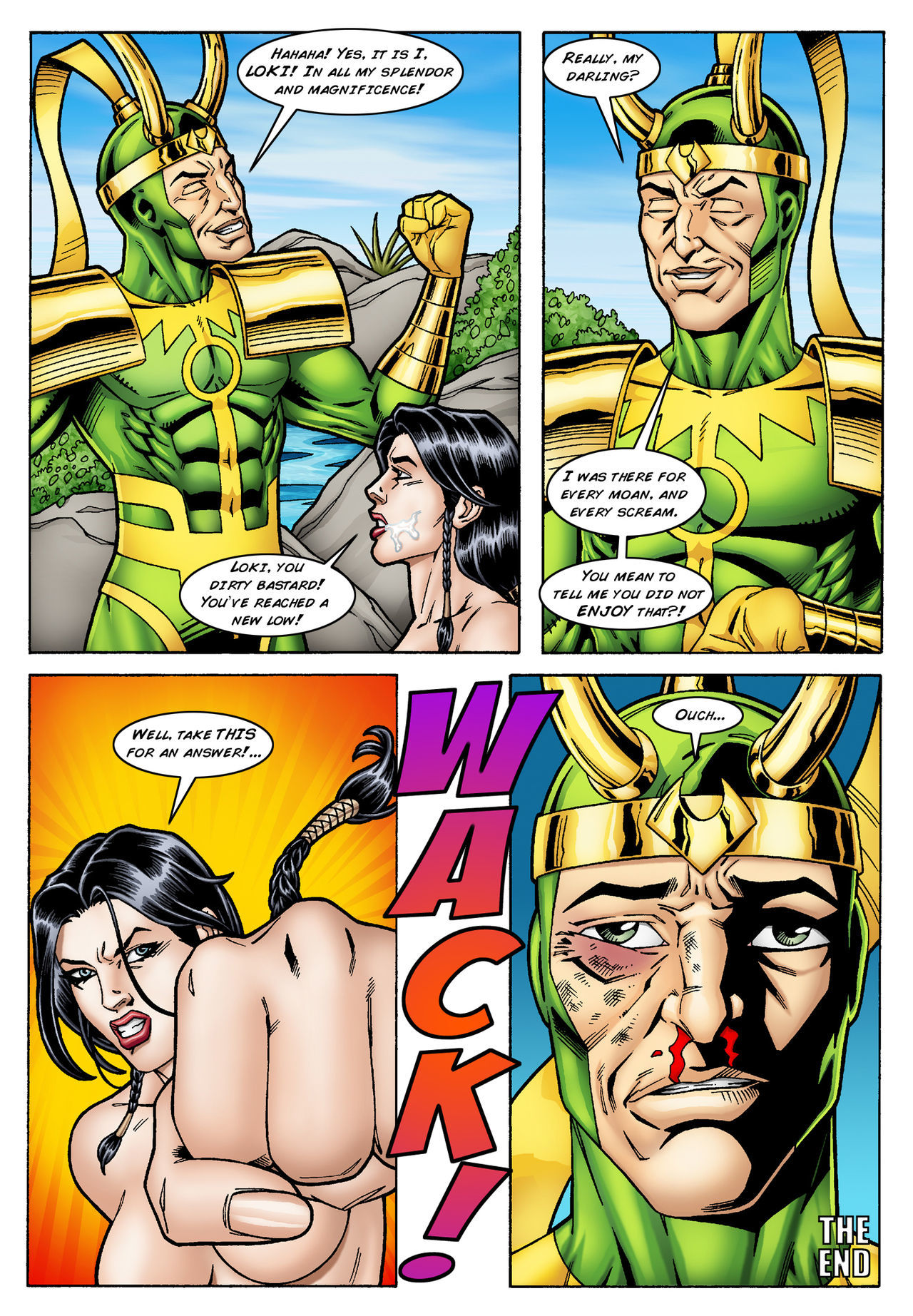 Lady Sif Seduced by Loki and Thor (Leando) page 20