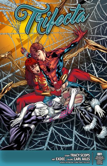 Trifecta Spider-Man (Tracy Scops, Exdee) cover