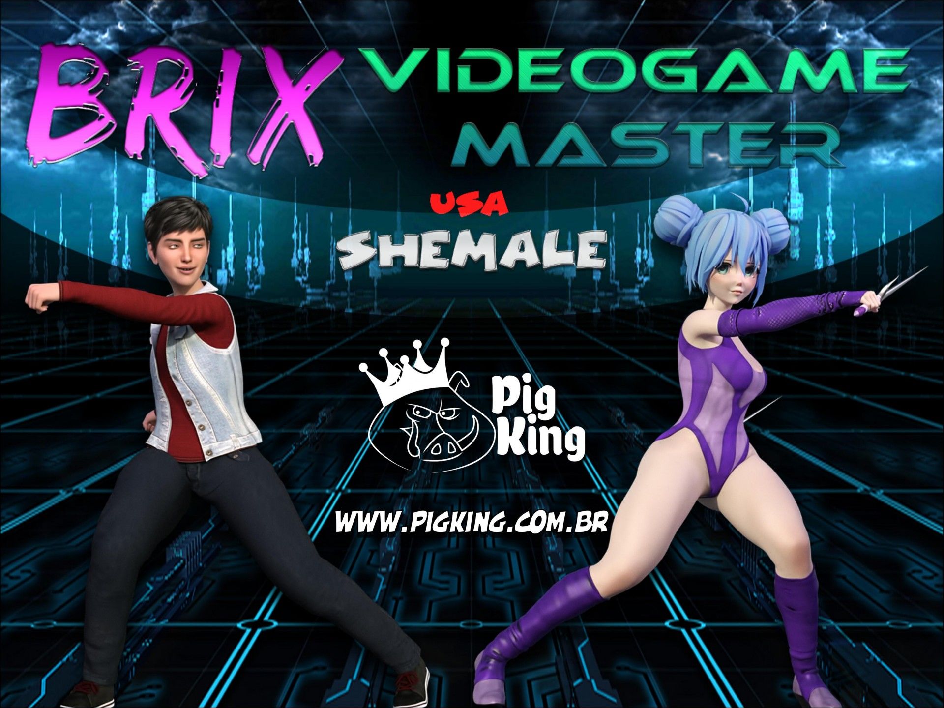 Brix, Videogame Master PigKing Shemale page 1