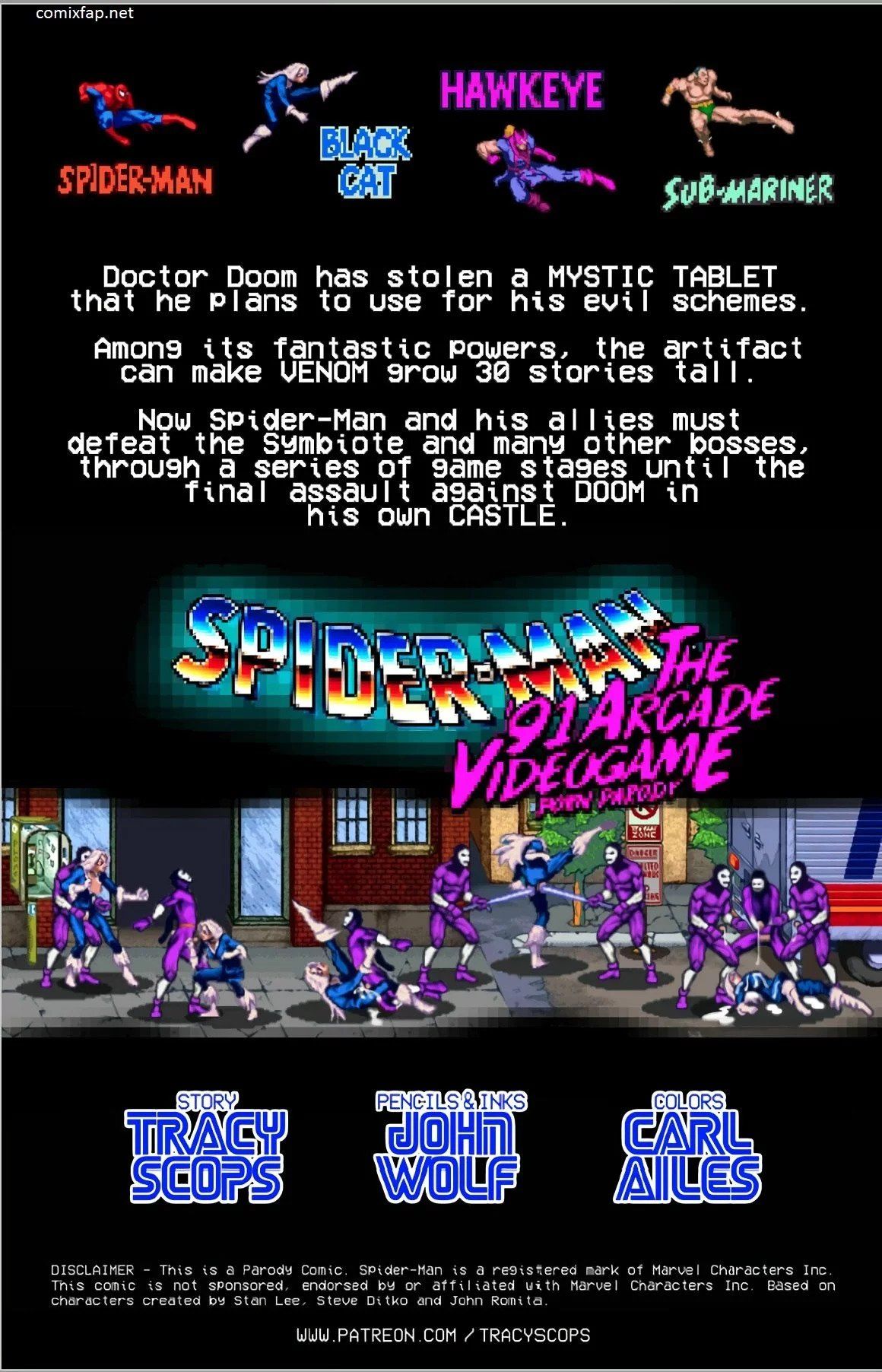 Spiderman, the 91 arcade game - Tracy Scops page 2