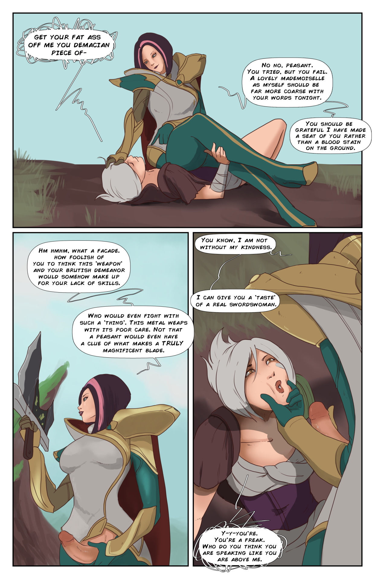 Riven and Fiora Zaunderground page 1