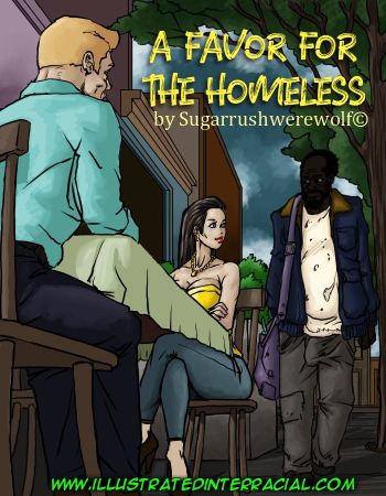 A Favor For The Homeless - Illustrated Interracial cover