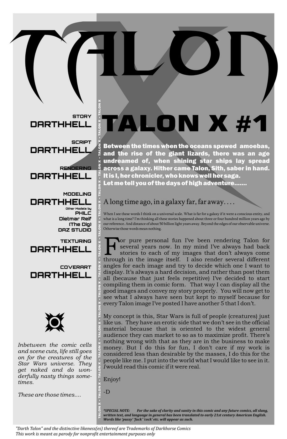 Talon X #1 - Darthhell [Star Wars] page 2