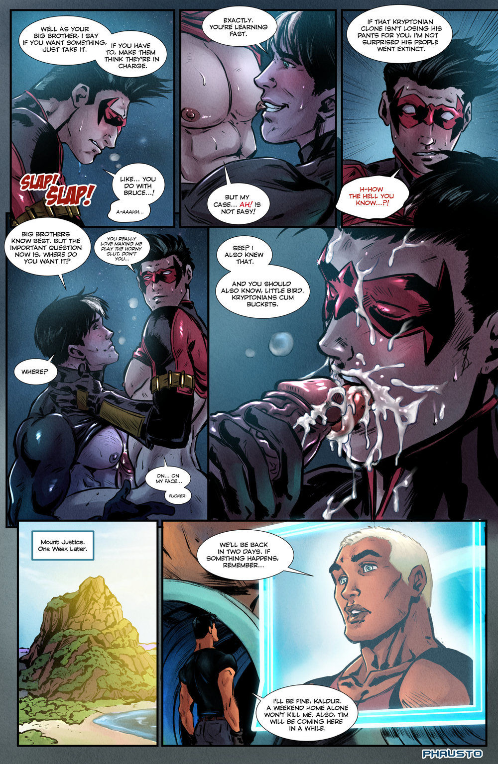 Superboy 1 Phausto (Superheroes Parody) page 5