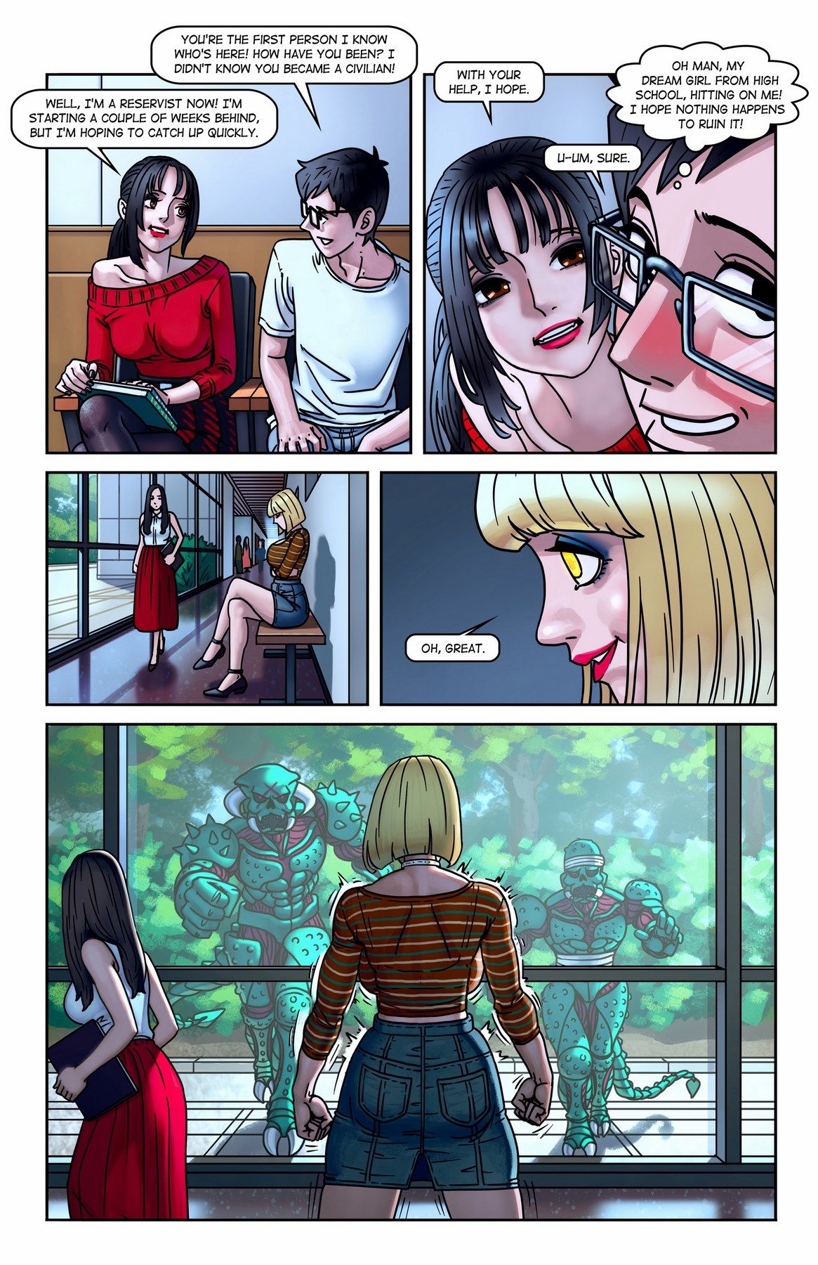Maid of Honor Issue 02 MuscleFan page 7.