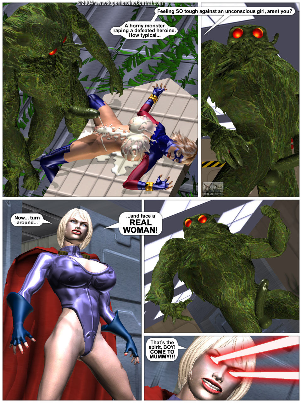 Tall To Arouse - Inside a Green Hell - Superheroinecentral page 32